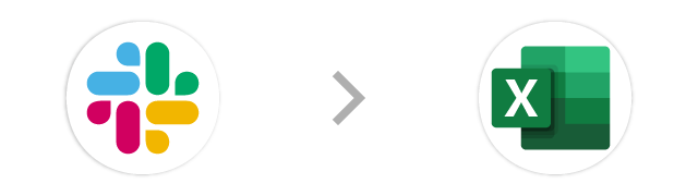 Slack→Excel