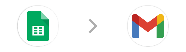 スプレッドシート→Gmail