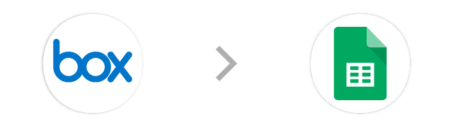 Box→スプレッドシート