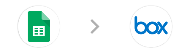 スプレッドシート→Box